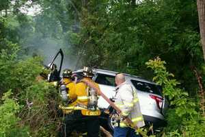 Westchester Police Officer Recounts Rescue Of Driver From Fiery SUV Crash