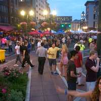 <p>Rain falls toward the end of Thursday night&#x27;s show.</p>