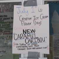 <p>Scoops N/ More of Carmel created the new flavor Caramel Caribou for Create an Ice Cream Flavor Day.</p>