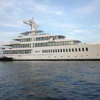 <p>The yacht has three smaller boats onboard to ferry guests and crew to and from the shore.</p>