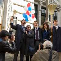 <p>A scene from the HBO miniseries, &quot;Show Me A Hero,&quot; filmed in Yonkers.</p>