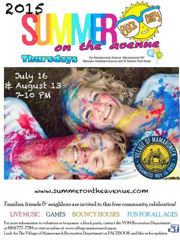 Mamaroneck Summer Block Party Offers Live Music, Family Fun