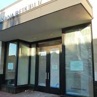 <p>Banana Republic is one of 10 stores on Main Street still closed Wednesday due to Hurricane Sandy damage.</p>