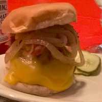 <p>One of The Blazer Pub&#x27;s burger offerings.</p>