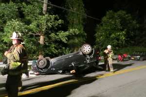Teen Escapes Injury After Car Flips Over Avoiding Deer In Putnam Valley