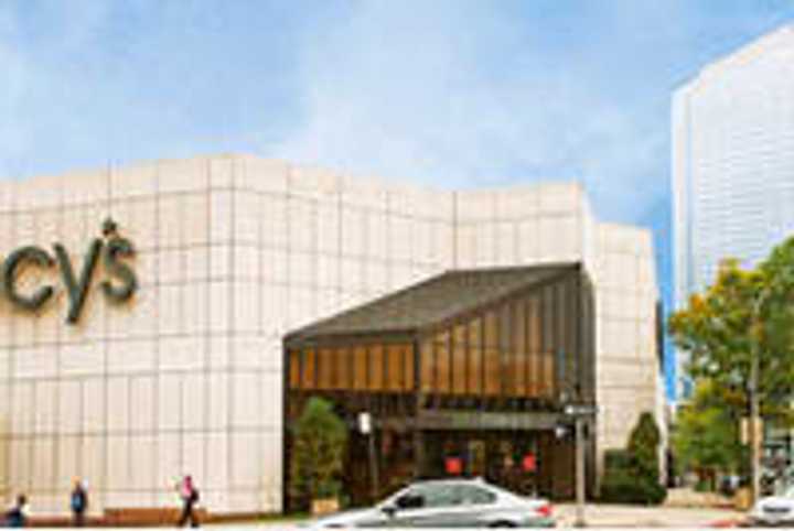 The entrance to Macy&#x27;s at the Galleria Mall in White Plains. 