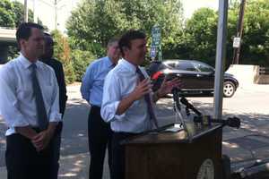Politicians Gather By Stamford Bridge, Call For Transportation Funding