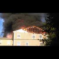 <p>A fire is ongoing at Fremont Street in Peekskill.</p>