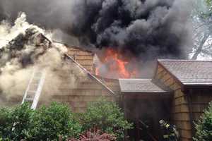 Two Firefighters Injured Battling Briarcliff Blaze