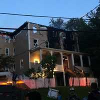 <p>The aftermath of a fire on Fremont Street in Peekskill.</p>