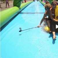 <p>Slide the city, a 1,000-foot-long water slide will be in Stamford on Sunday.</p>