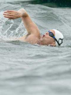 Swim Across The Sound Dives In Saturday In Bridgeport