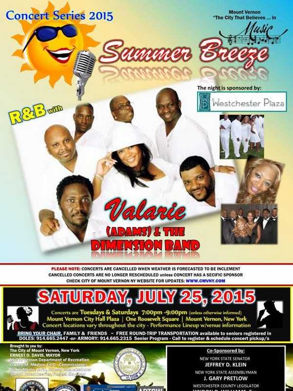Valarie Adams And The Dimension Band Playing In Mount Vernon 