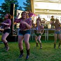 <p>Young dancers, from the Darcy Academy of Dance in Mahopac, perform during one of Jessica Lynn&#x27;s songs.</p>