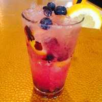 <p>Blueberry Lemonade Cocktail at NoMa Social in New Rochelle, </p>