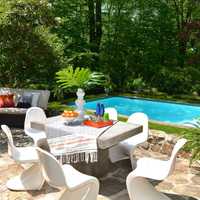 <p>A backyard designed by D2 Interieurs.</p>