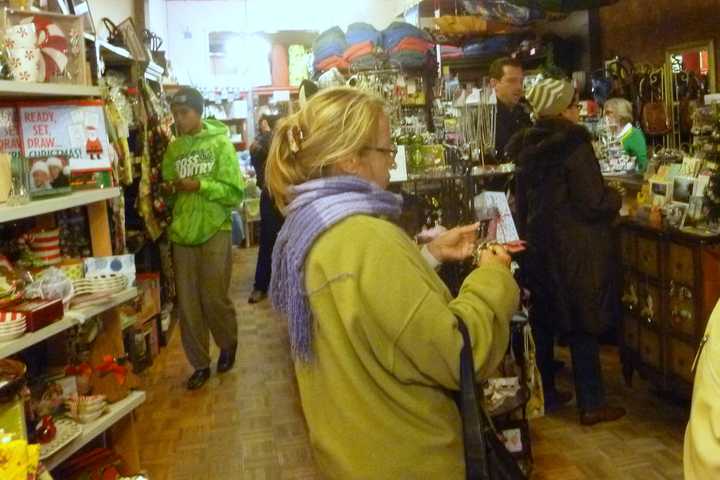 A boutique is filled with customers on a previous Small Business Saturday.