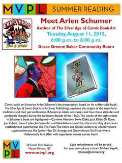 Arlen Schumer To Give Superhero Presentation At Mount Vernon Library