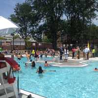 <p>Kittrell Pool, at Fisher Avenue and Irving Place, as it looked Wednesday after a yearlong renovation project. It will be open later during the heat wave. Greenburgh also announced extended hours at the town&#x27;s Massaro Pool in North Elmsford.</p>