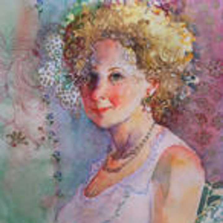 Sandra by Susan Spivack won first place in watercolor.