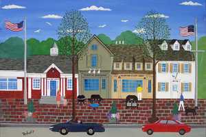 Modern Folk Artist Nobu Exhibits Work Inspired By Rowayton