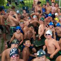 <p>A group of boys waits to start their races Thursday at Rye Playland.</p>