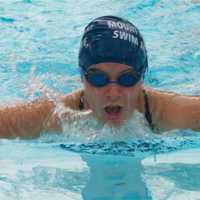 <p>Danae Fourie of Mt. Pleasant swims at Thursday&#x27;s event.</p>