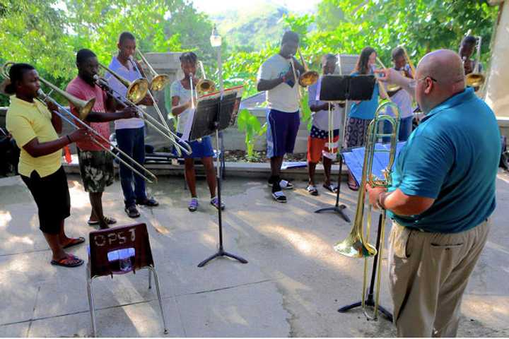 SHU Band Director Makes Musical Mission Trip To Haiti