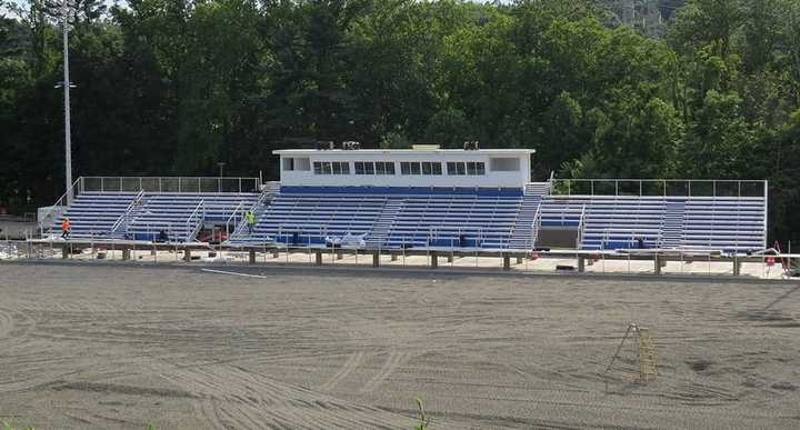 The new athletic complex at Pace in Pleasantville is entering its final stages.