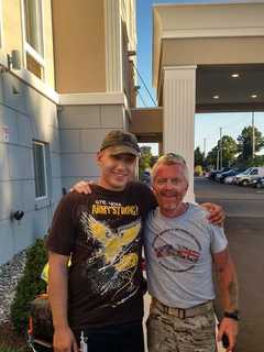British Soldier Walking To Raise Awareness Of PTSD Arrives In Peekskill