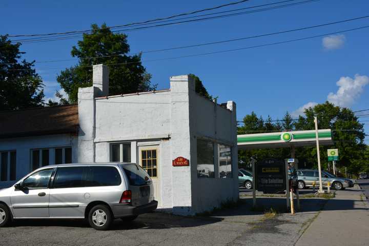 The Mount Kisco fire occurred at a home located behind a row of buildings off of East Main Street, which are pictured.