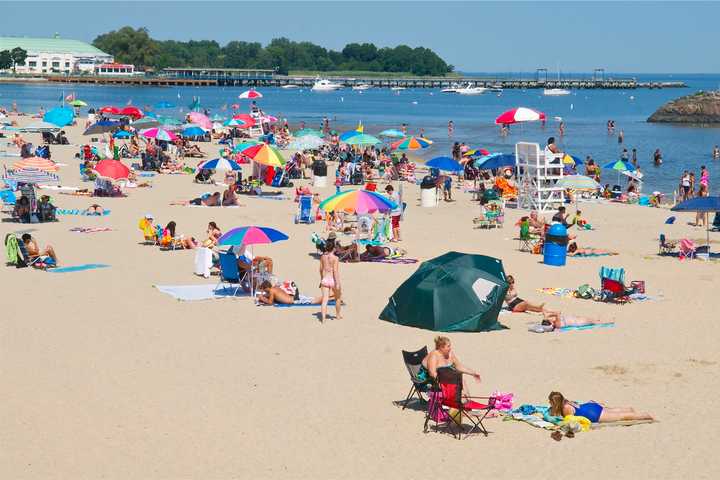 Rye Residents Flock To Water As Heat Wave Looms