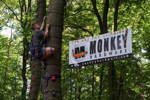 Monkey Grove Feature At Adventure Park Appeals To Rock Wall Climbers