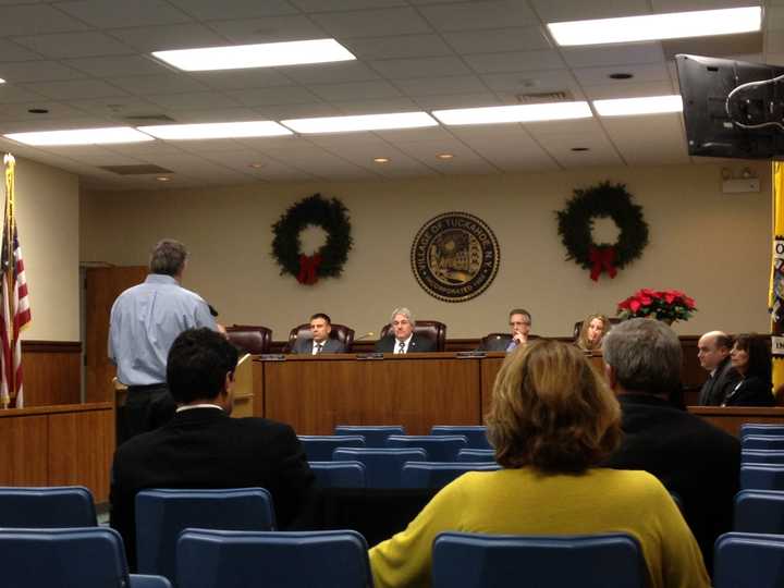 Tuckahoe resident Frank Moran called for the village trustees to take accountability for delays in the Yonkers Avenue construction project.