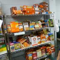 <p>Carol Harvey, one of the operators of the New Canaan Food Pantry, says people have been generous this holiday season.</p>