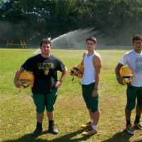 <p>Lakeland Hornets team captains, from L: Anthony Nusbaum, Keir Maley, Nicholas Vazquez, Kevin Prunty.</p>