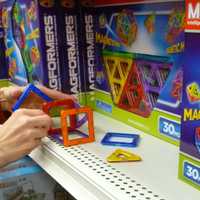 <p>Magformers, which lets people build items with magnet-infused pieces, are selling well at The Toy Chest in New Canaan.</p>