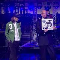 <p>DIIV vocalist Zachary Cole Smith and guitarist Andrew Bailey, former New Canaan students, performed on the &quot;Late Show with David Letterman&quot; Thursday night.</p>