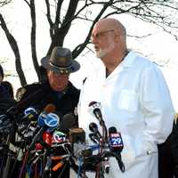 <p>Chief Medical Examiner H. Wayne Carver II discusses details of the Newtown shooting with the press Saturday evening.</p>