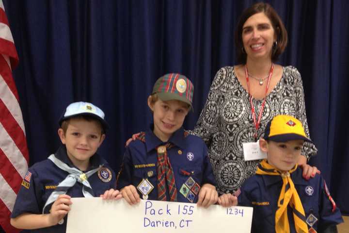Darien Scouts Give To Person-To-Person