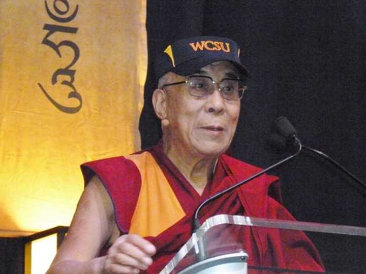 His Holiness the 14th Dalai Lama visited Danbury in October and spoke to a sold-out crowd at WestConn.