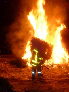 Weston Church Prepares For Annual Community Christmas Tree Bonfire