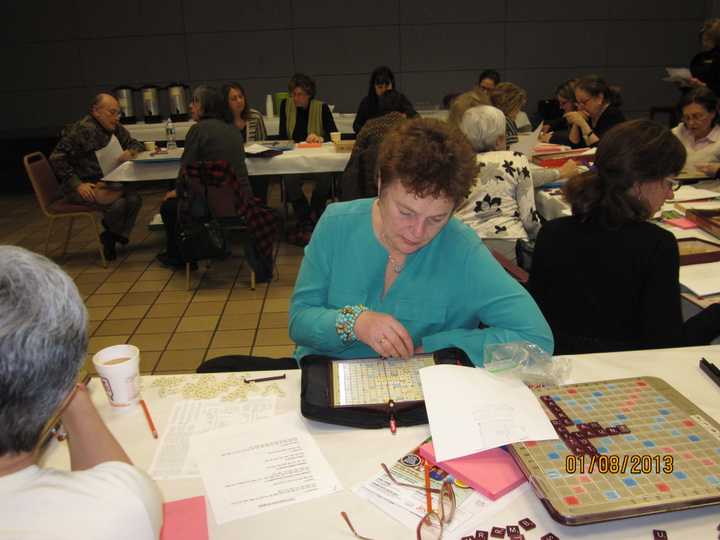 Scrabble Master Joe Edley teaches strategies to enthusiasts Wednesday in Scarsdale