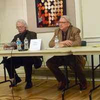 <p>Irvington officials and architects discuss the proposed historic district.</p>