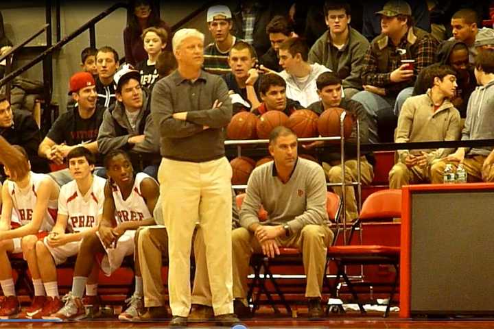 Fairfield Prep coach Leo Redgate directs his team during a game earlier this season.