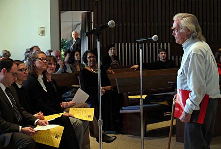 Fairfield resident, Doug Taylor, a playwright, spoke of his experience at the March on Washington in 1963, almost 50 years ago, and remembers the event with awe.