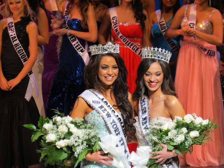 Nikki Orlando and Joanne Nosuchinsky were the winners at the pageant in SUNY Purchase.