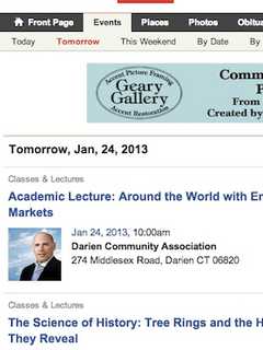 Add Your Events To The Darien Daily Voice Calendar