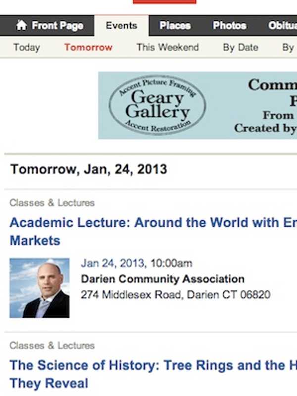 Add Your Events To The Darien Daily Voice Calendar