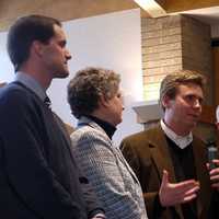 <p>State Rep. Gerald Fox (D-Stamford) answered one of many questions posed to himself, Rep. Jim Himes, State Sen. Beth Bye (D-West Hartford) and Mike Lawlor of the governors office.</p>